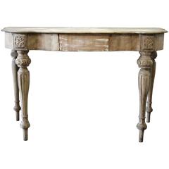 19th Century Louis XV French Console with Drawer