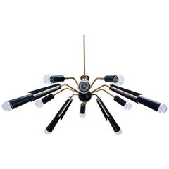 Ten-Arm 1950s Sputnik Chandelier
