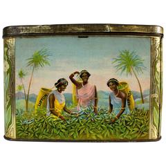 Vintage Thomas J. Lipton British Ceylon Tin Tea Box