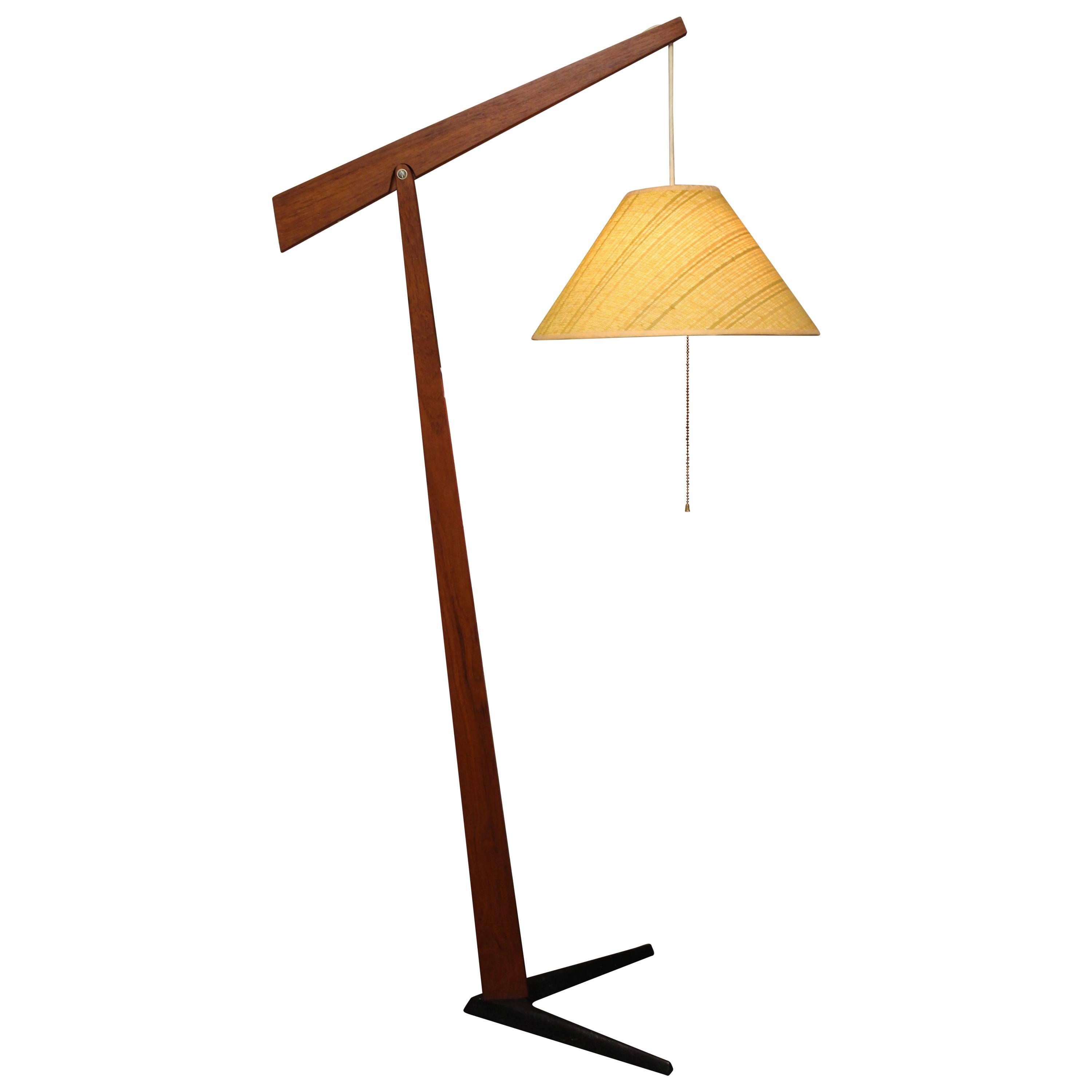 Danish Modern Teak Floor Lamp