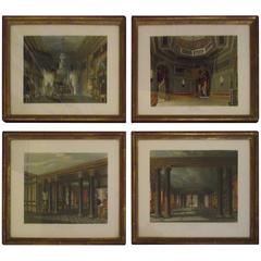 4 Engravings depicting Carlton House, after Charles Wild (British 1781-1835) 8