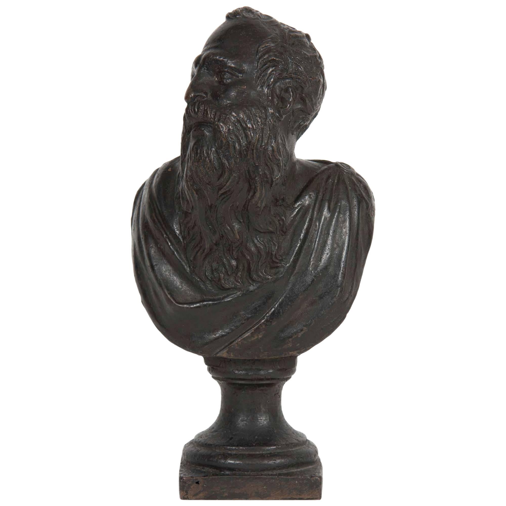 17th Century Venetian Renaissance Bronze Bust For Sale