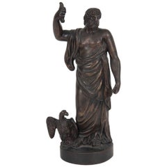 18th Century Figural Bronze Sculpture of Zeus 