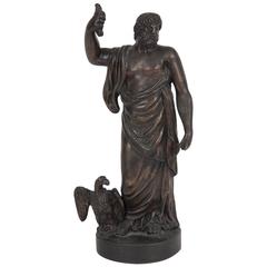 18th Century Figural Bronze Sculpture of Zeus 1
