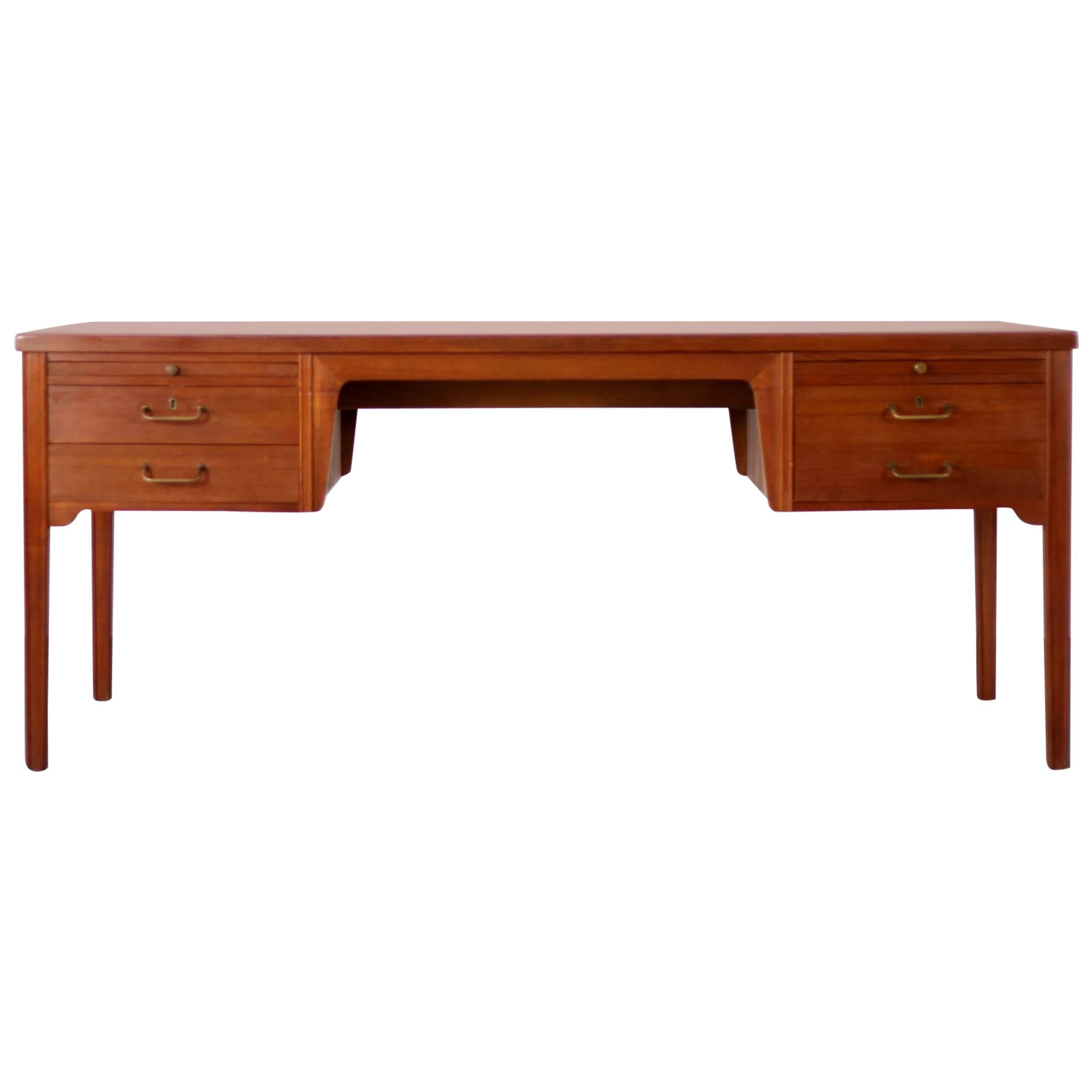 Beautifully executed Danish Modern Teak Desk from the 1950s