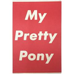 Vintage Barbara Kruger and Stephen King "My Pretty Pony" - 1989