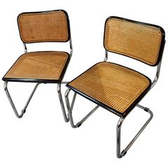 Vintage Set of Original Marcel Breuer Cesca Chairs for Knoll, circa 1970