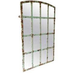Rustic Architectural Window Frame Mirror