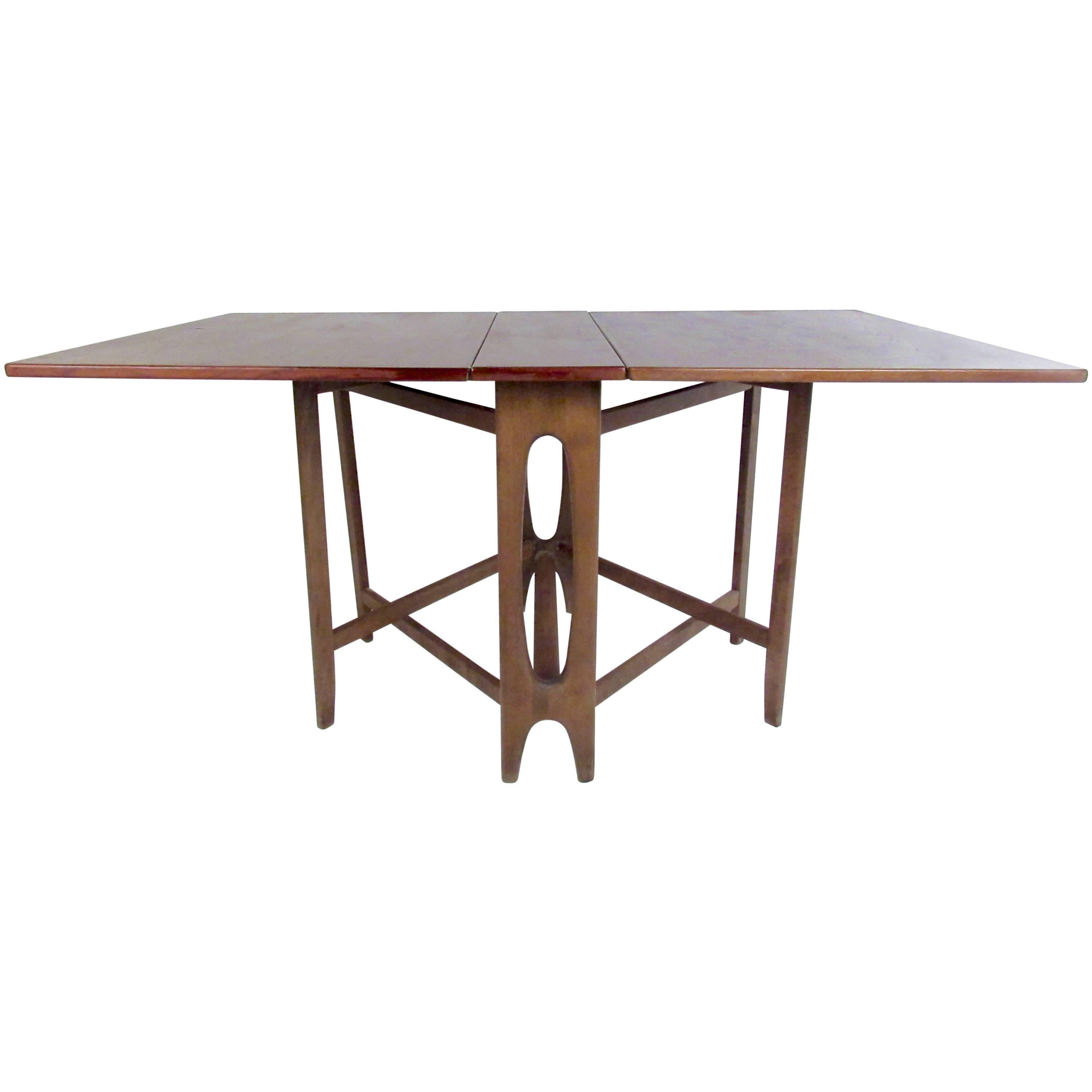 Mid-Century Drop Leaf Dining Table by Bendt Winge for Kleppe Møbelfabrikk