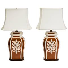 Pair of Frederick Cooper Ginger Jar Lamps 7