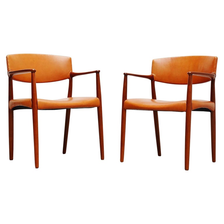 Ejnar Larsen and Aksel Bender Madsen Willy Beck Armchairs, 1951 For Sale