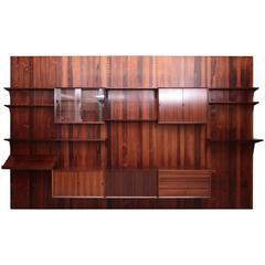 Rosewood Wall Unit by Poul Cadovius for Cado, Denmark, 1960s