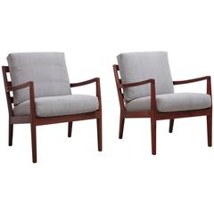 Pair of Rare Arden Riddle Lounge Chairs