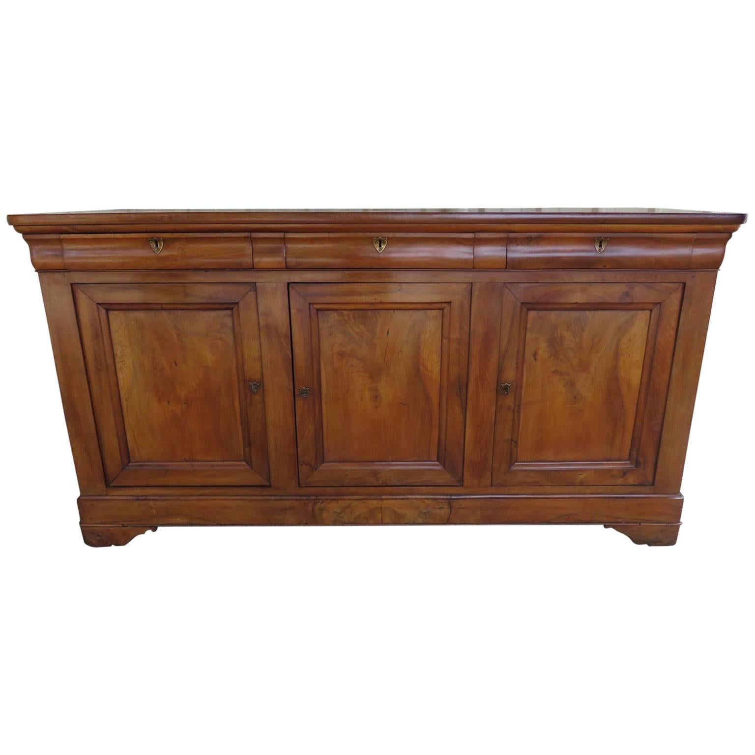 19th Century French Louis Philippe Enfilade in Walnut