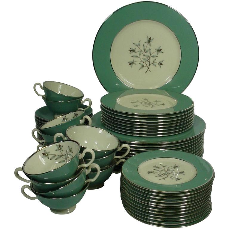 Lenox China Kingsley X445 Pattern 60Piece Set Service for 12 at 1stdibs