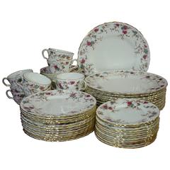 Vintage Minton China Ancestral S376 Pattern 59-Piece Set Service for 12 'One Cup'