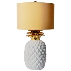 Vintage Ceramic Pineapple Lamp