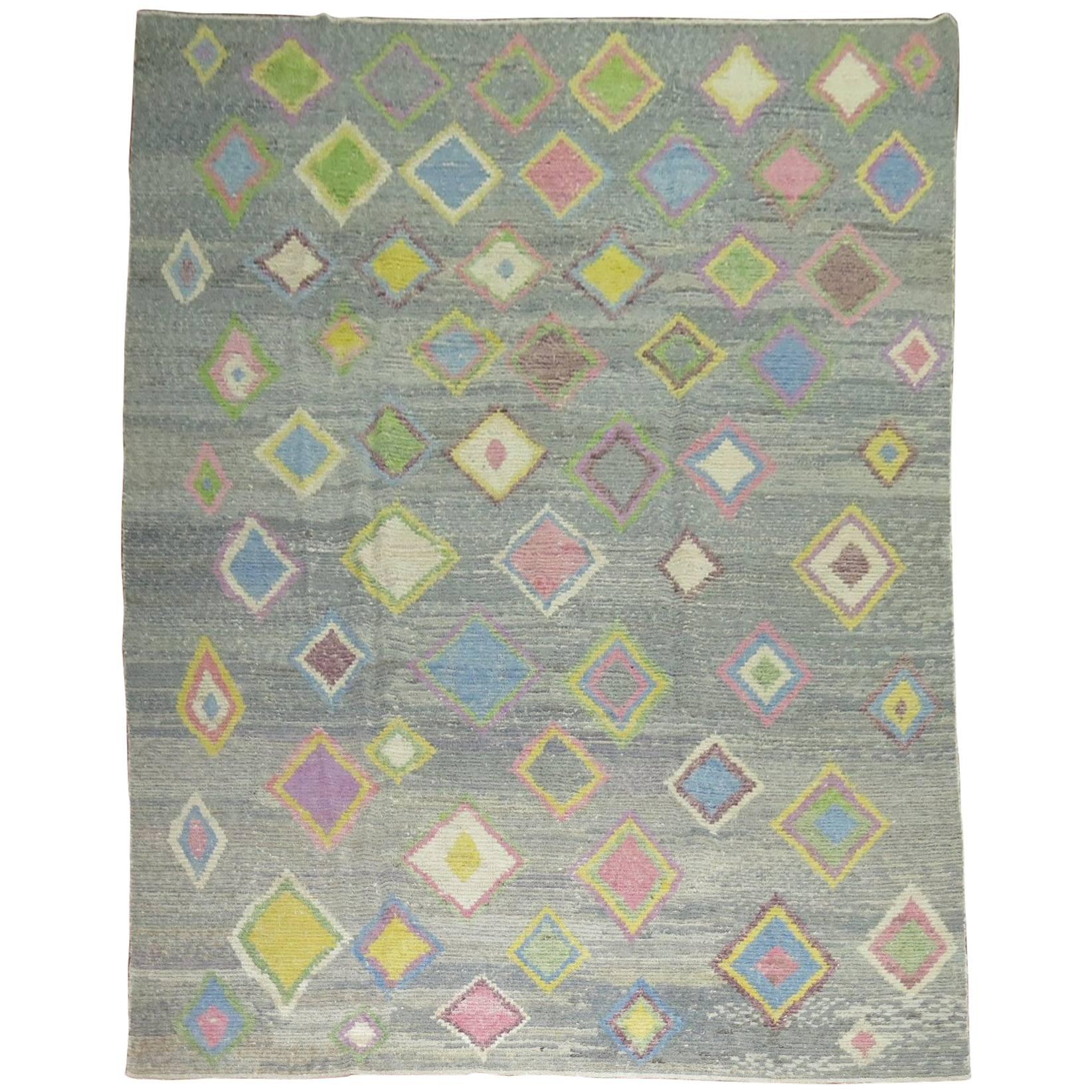 Türkischer Tulu-Teppich, inspiriert von Vintage im Angebot