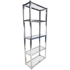 Vintage Aluminum Etagere, Mid-Century Shop Display