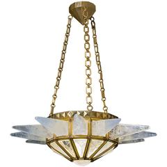 Rock Crystal Sunshine Chandelier by Alexandre Vossion 12