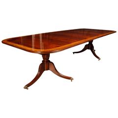 Mahogany Regency Pedestal Dining Table