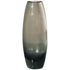 Vintage Mid-Century Hellas Glass Vase Smoke Grey by Per Lutken for Holmegaard 6