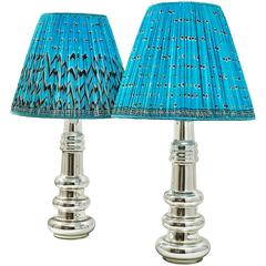 Pair of French Art Deco Mercury Glass Lamps, circa 1935