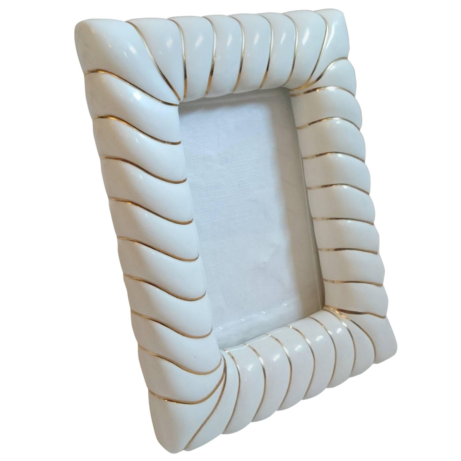 Photo Frame in Porcelain by Tommaso Barbi
