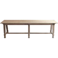 Late 19th Century Bleached Oak Site Table 4