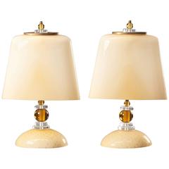Chic Pair of Murano Table Lamps 6