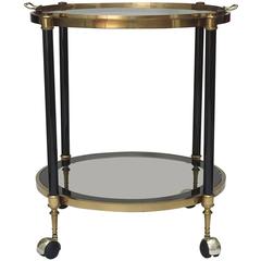French 1970s Circular Bar Cart French 1970s Circular Bar Cart