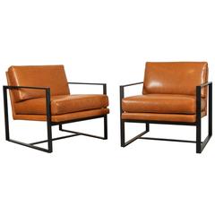 Leather Box Chairs by Lawson-Fenning 6