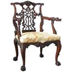 18th Century Georgian Mahogany Armchair 6