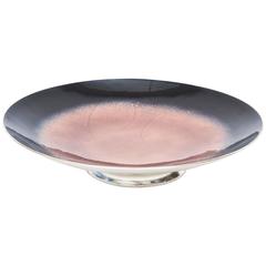 Enamel, Sterling Silver and Silver Plate Vintage Bowl