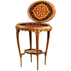 Rare Art Nouveau Worktable 8