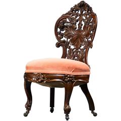 19th Century Belter Child's Slipper Chair