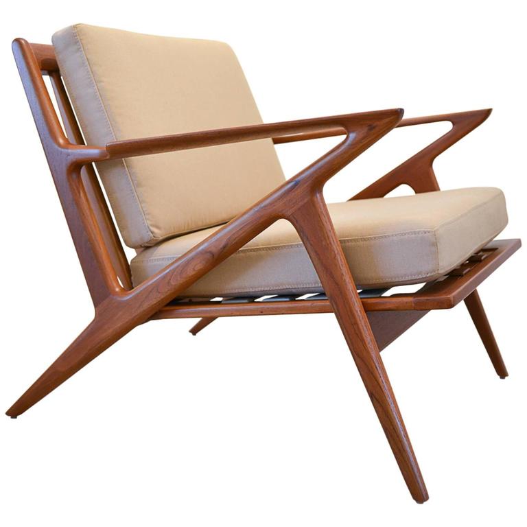 Z Lounge Chair by Poul Jensen for Selig at 1stdibs