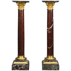 European 19th Century Barbedienne Marble Columns