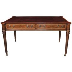 Vintage Mahogany Regency Style Gillows Desk Writing Table Furniture