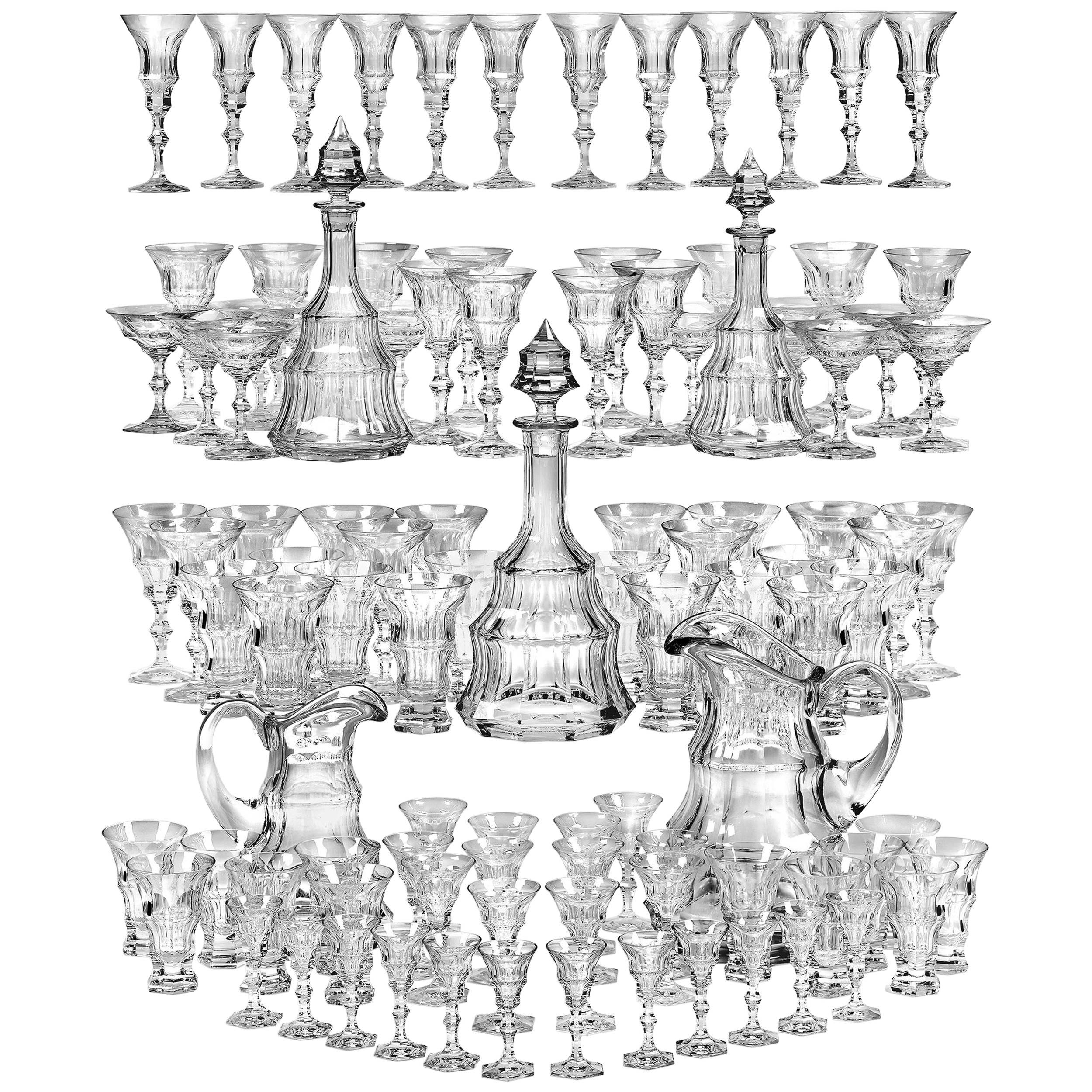 Moser "Diplomat" Crystal Beverage Service 101 Pieces
