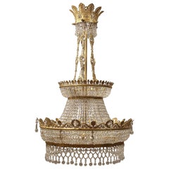 Grand et magnifique lustre de style Empire russe de la fin du XIXe siècle