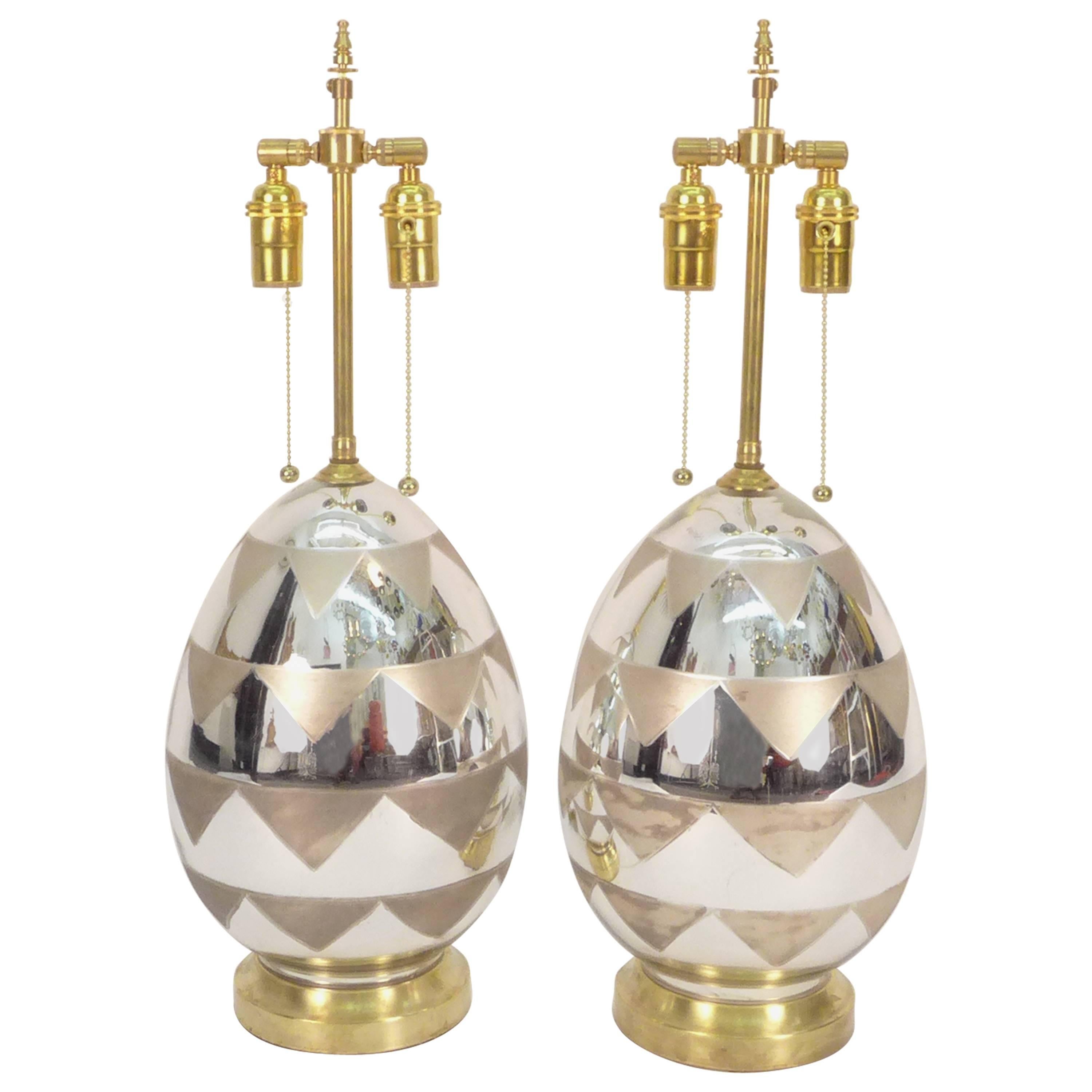 Mercury Glass Table Lamps For Sale