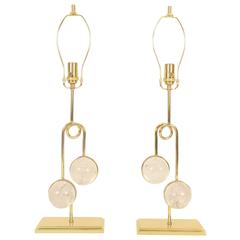 Rock Crystal Table Lamps, Flux 9