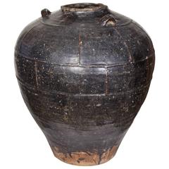 Glazed Clay Pot or Vase