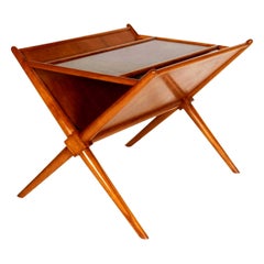 Zeitschriften-Beistelltisch von T.H. Robsjohn-Gibbings Mid-Century Design, ca. 1950, Holz