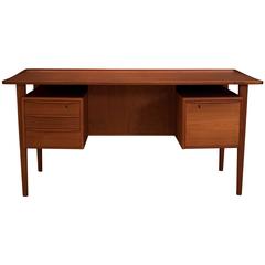 Danish Teak Executive Desk by Peter Lovig