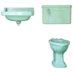 Vintage 'Latona' Avocado Bathroom Suite