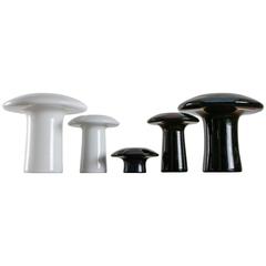 Set of Five Murano Glass Vases by Angelo Mangiarotti 3