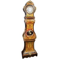 Vintage Handsome French Boulle Style Longcase Clock