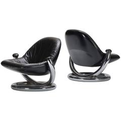 Anaconda Lounge Chairs, Pair by Paul Tuttle for Strässle International